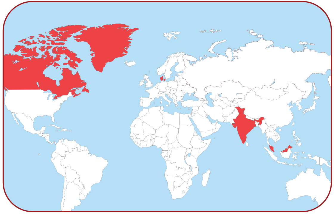 Ryze Global Presence Map